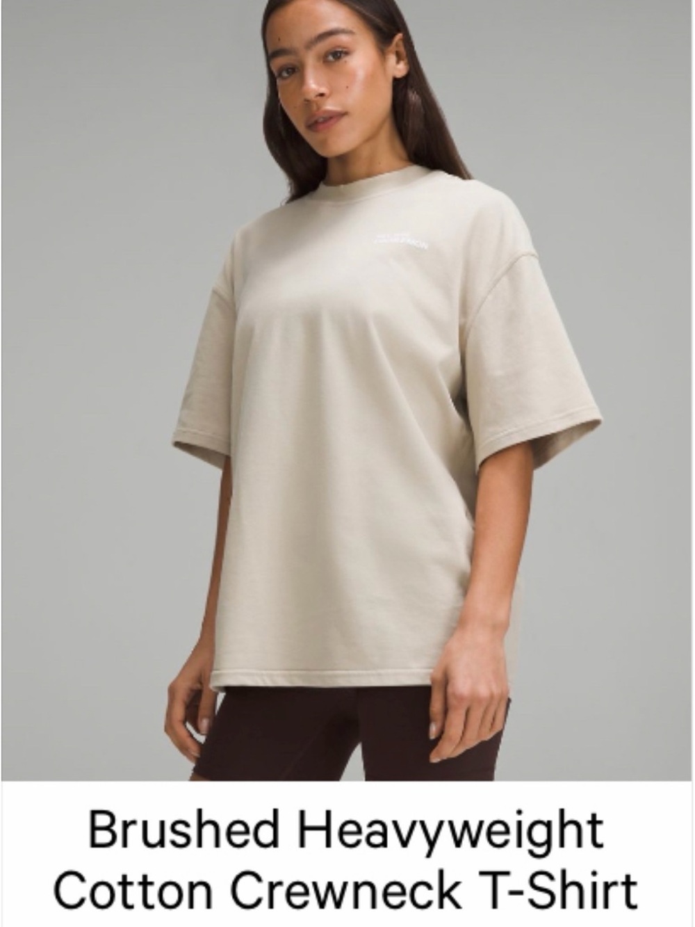Lululemon Brushed Heavyweight Cotton Crewneck T-shirt